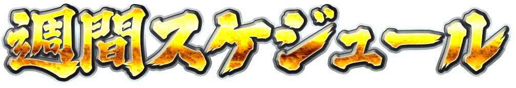 週間スケジュール